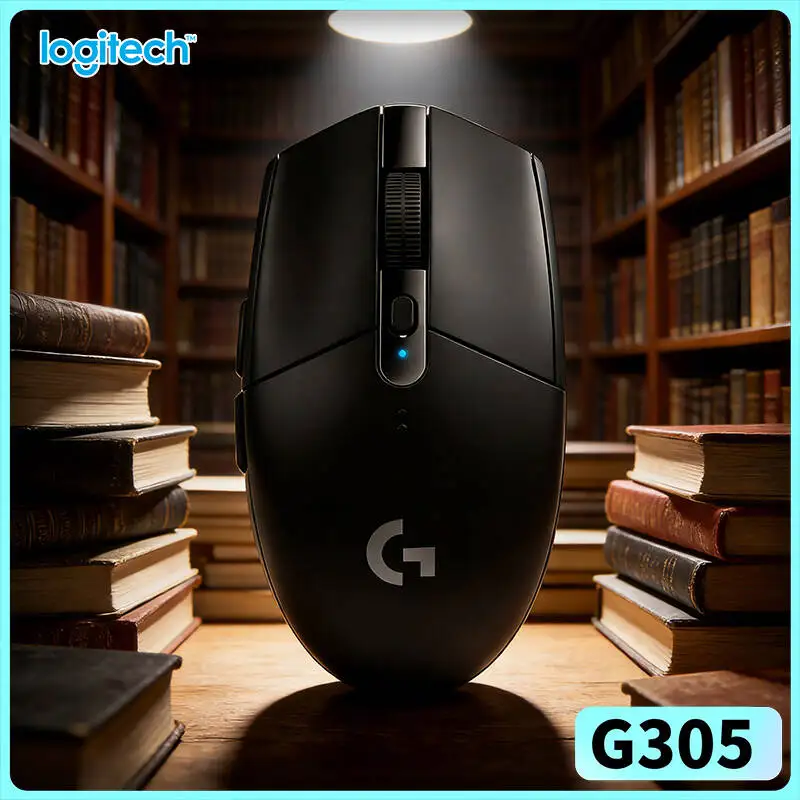 Logitech G305 Mouse for Gamers, 12000 DPI HERO Sensor, 6 Custom Buttons, 250h Battery, LIGHTSPEED Wireless, PC Mac Ready
