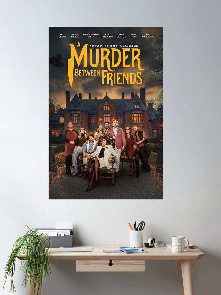 A Murder Between Friends 2026 Movie Print Art Canvas Poster- For Living Room Decoration - Home Wall Decor Picture