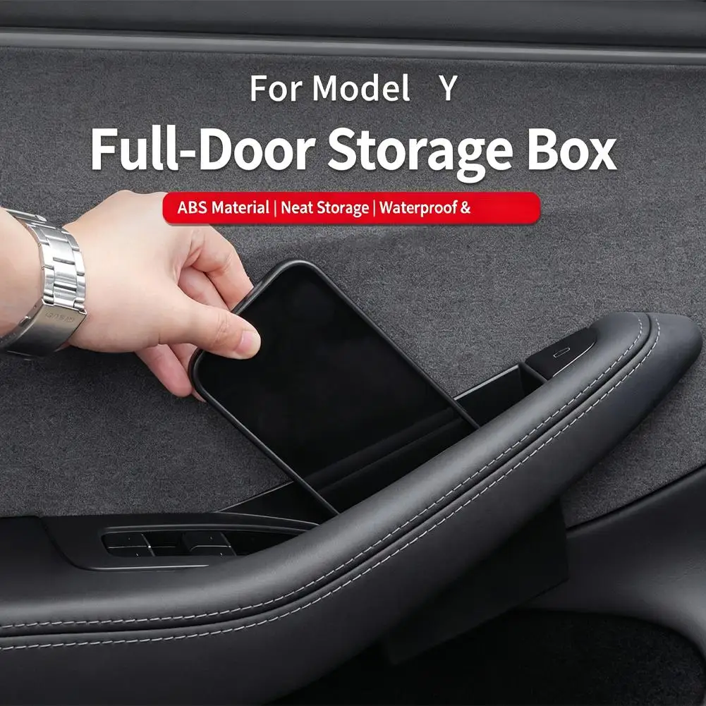 Für Tesla Model 3 Y YL Juniper Highland 2020-2026 Türgriff-Aufbewahrungsbox Organizer-Ablage Zubehör – Detail 14