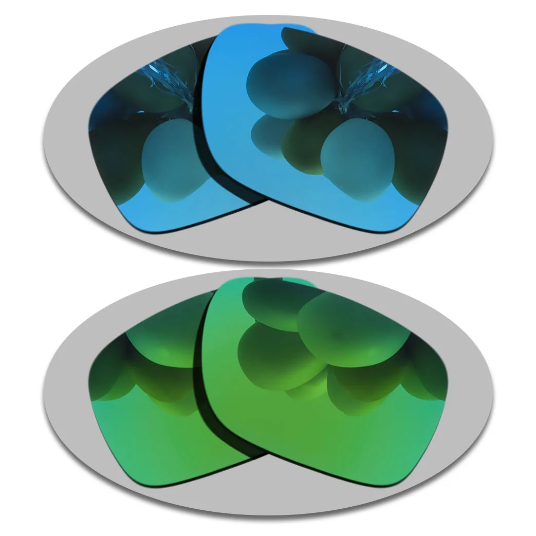 

Sky Blue&Green Lenses Replacement For-Oakley Sylas Polarized Sunglasses