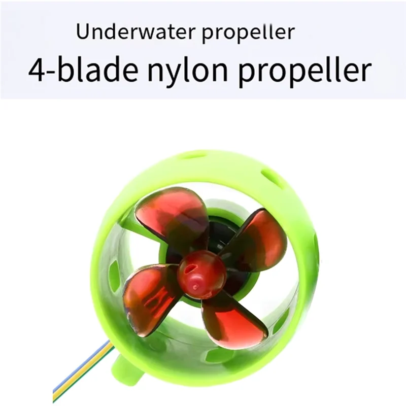 DIY RCロボットデコイネスト潜水艦対応DC12V-24V 20A水中ジェットボートスラスタエンジン4ブレードCW CCWモーター