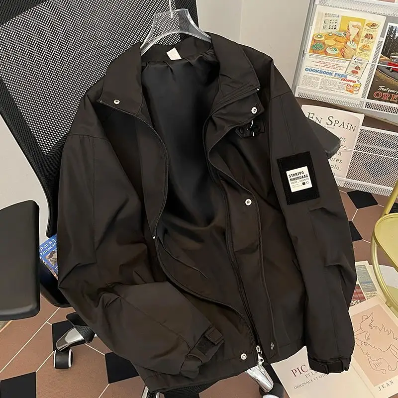 

Spring Autumn Men's Workwear Jaet Loose Casual Hong Kong Sle Trendy Korean Version Loose Fit Cargo Pants