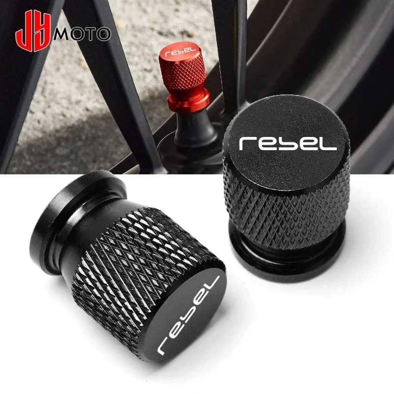 

Motorcycle Tire Valve Air Port Stem Cover Cap Plug CNC Aluminum Accessories For Honda Rebel 300 Rebel 500 CMX 2017 2018 2019 20