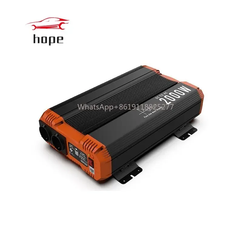 

ЖК-дисплей 2000 Вт DC 12V/24V/48V to AC 110V 220V RV инвертор немодулированного синусоидального сигнала 2 кВт автомобильный инвертор