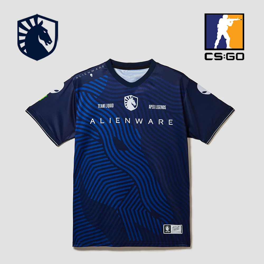 Team Liquid 2026 CS2 jersey CSGO esports team training uniforms major Twistzz custom t-shirts unisex loose gym sports tops