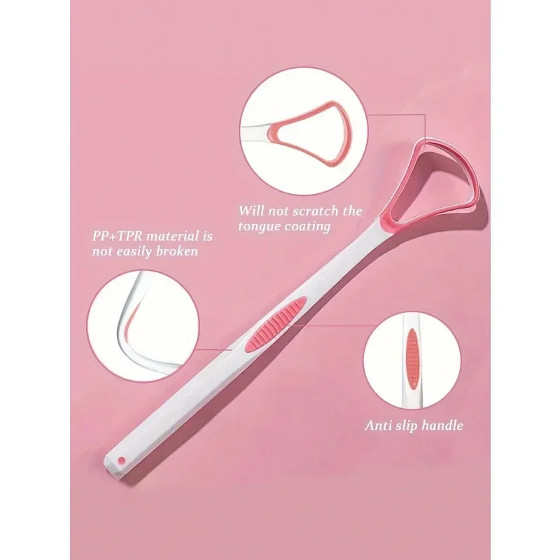 Tongue Scraper for Adults Kids, Stainless Steel Oral Hygiene Cleaner, Portable Anti-Bacterial Tongue Cleaner, Multi-Design