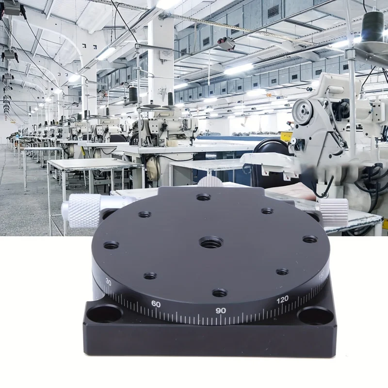 RS60-L 60mm Precision Tuning Smooth Slide，360° Rotating Manual Movable Linear Table，29.4N Load capacity，Precision Adjustable Pos