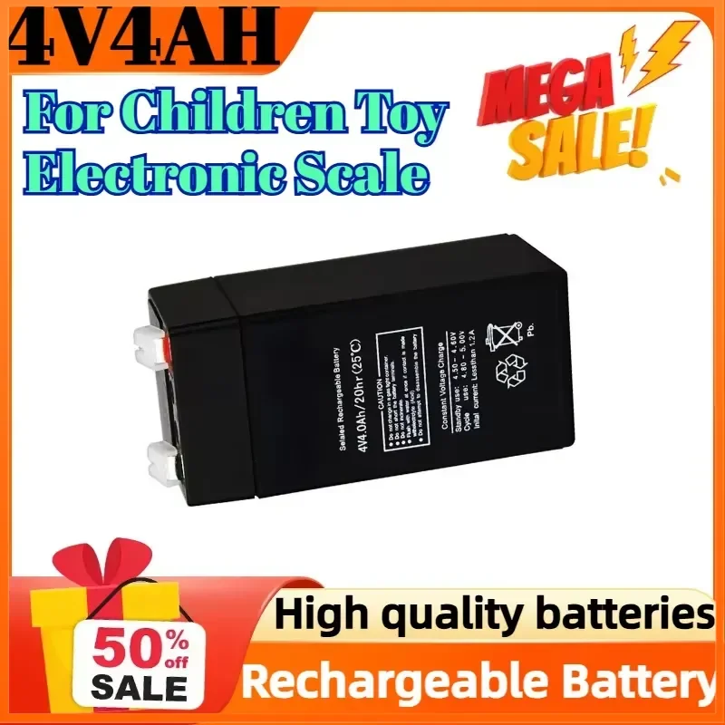 4V4AH Rechargeable Battery for Children Toy Electronic Scale Lead-acid Accumulator