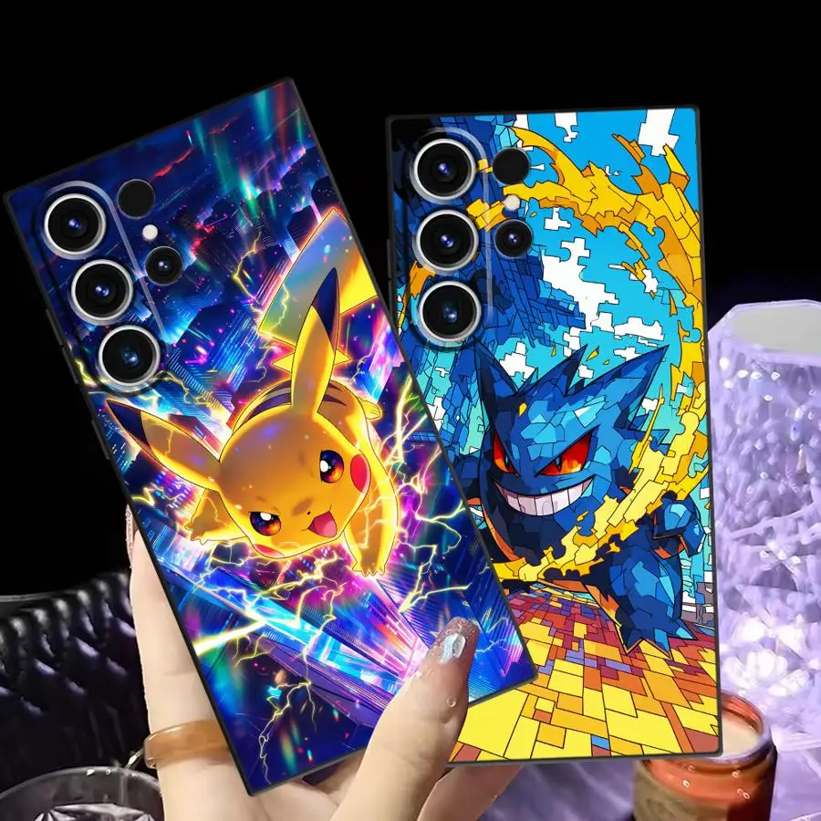 Cute Pikachu Pokemon Case for Samsung Galaxy A57 A55 A53 A35 A73 A51 A52 A36 A23 A25 A26 A32 A24 A37 A22 Phone Cover A72 A71