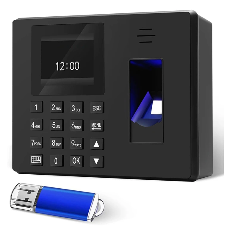 N11R- Fingerprint Clock Finger Scanning And PIN Punch In One, No Monthly Fee Deduction Lunch Time Editor Lacks Punch