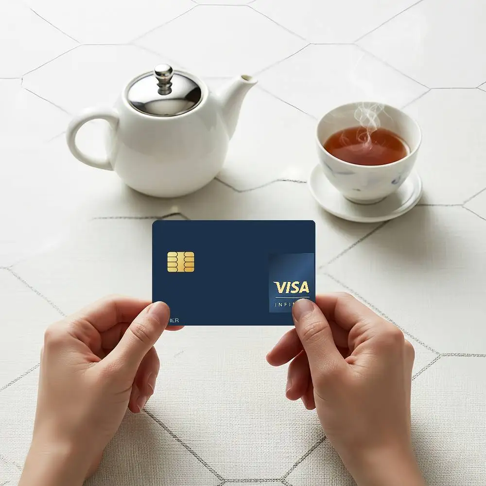 VISA Credit Skin Cover Card Stickers 4PCS Film Bus Pass Front Decoration Bank Debit Waterproof