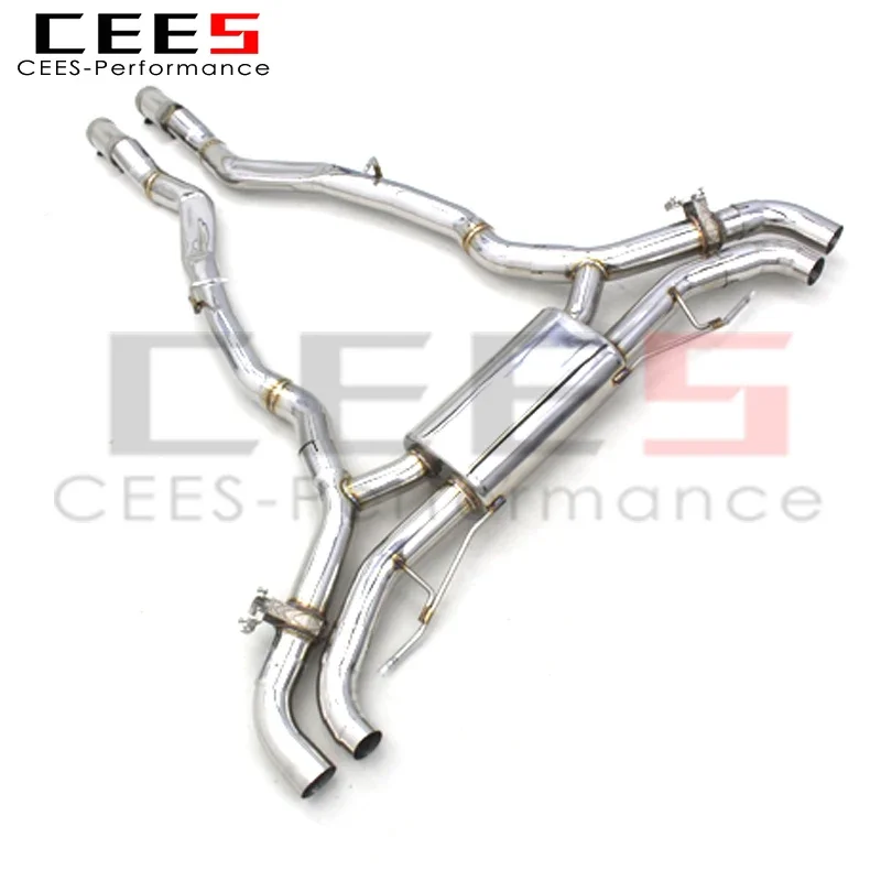 CEES Axle Exhaust System For BMW X5 G05 4.4T 2019-2023 Racing Escape Exhaust Pipe Muffler 304 Stainless Steel