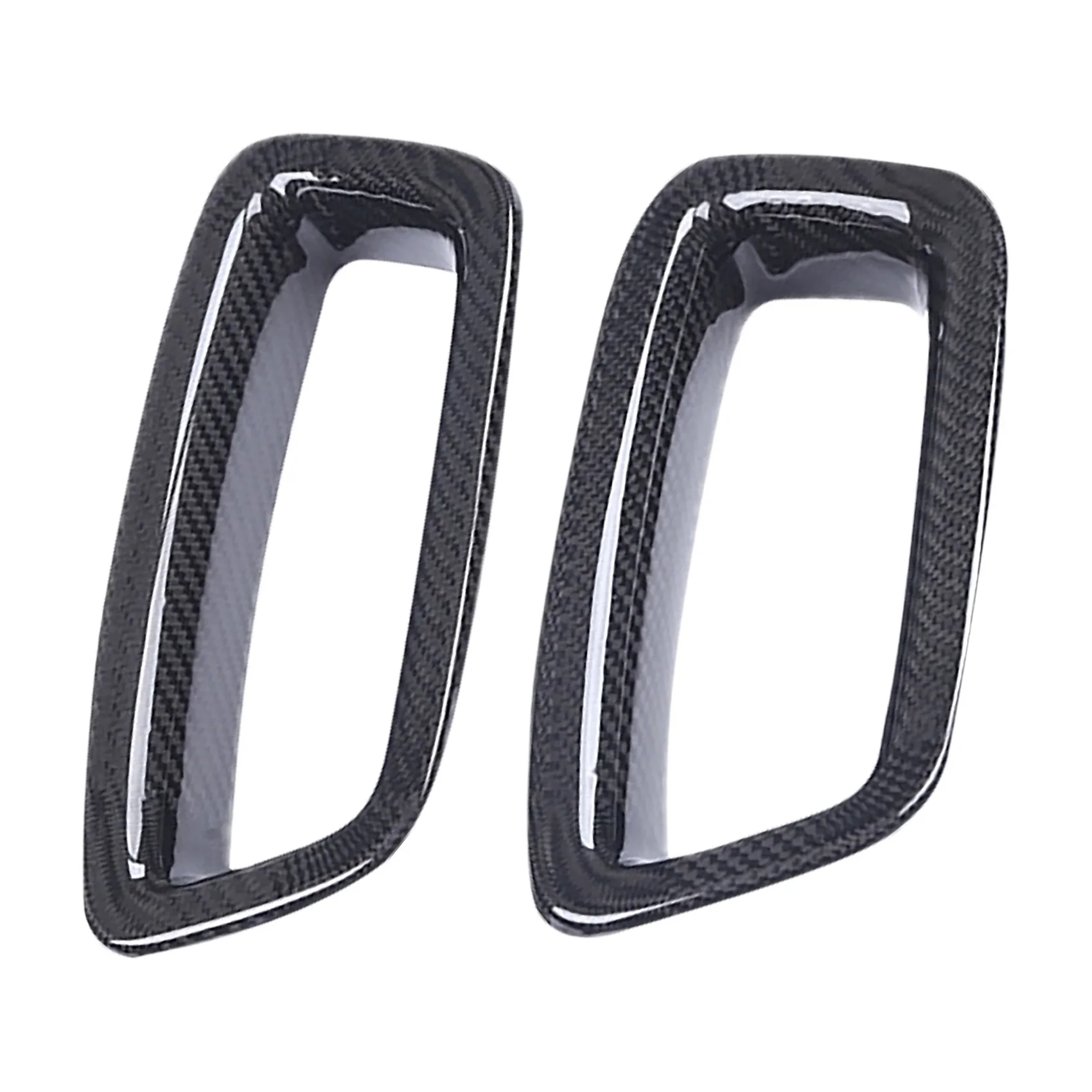 2PCS Car Seats Back Headrest Hole Cover Trim for Benz a CLA Class W177 W118 V177 C118 A180 AMG CLA200 CLA45 Carbon Fiber