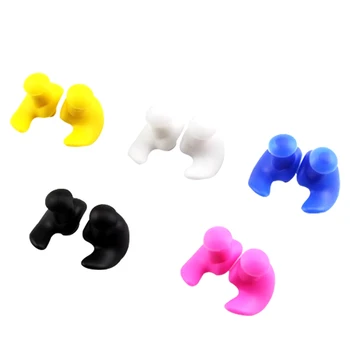 Tappi per le orecchie durevoli Texture delicata classica 1 paio Tappi per le orecchie morbidi impermeabili Tappi per le orecchie portatili in silicone Accessori per il nuoto