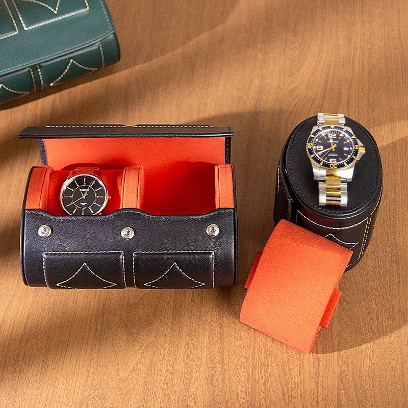 Luxury Mechanical Watches Box Travel Portable Watch Storage Boxes Exquisite Wristwatch Packaging Case Small Leather Watch Cases