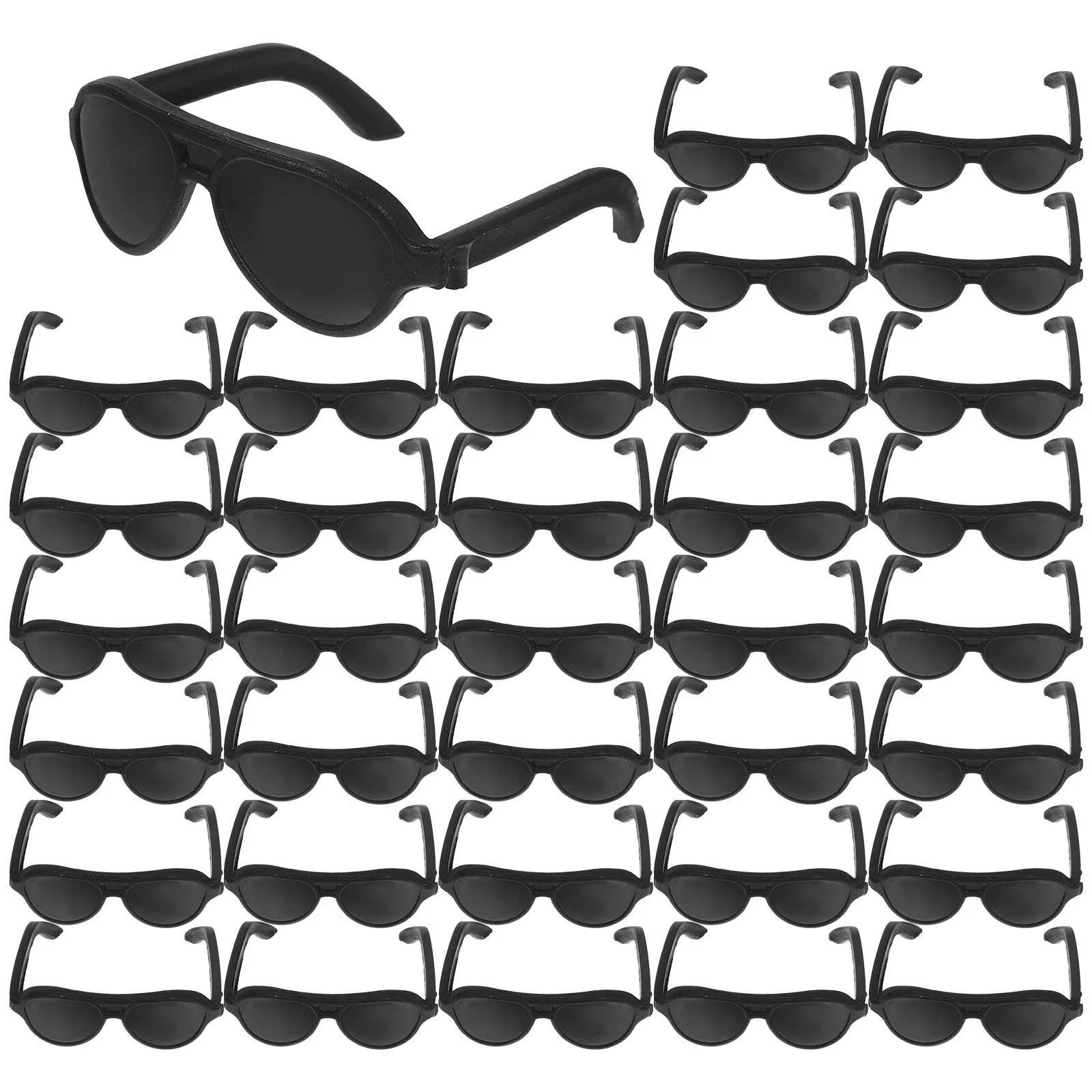 

60 Pcs Mini Sunglasses Dressing Toys Accessories for Dolls Dressing-up Eyeglasses Decors