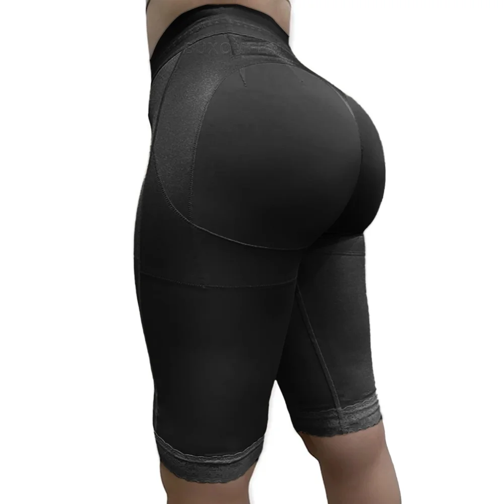 High Rise Knee Length Butt Lift Shorts Highly Compressed Postsurgical  Unique Elastic Butt Lifter Slimming Underwear Body Shaper