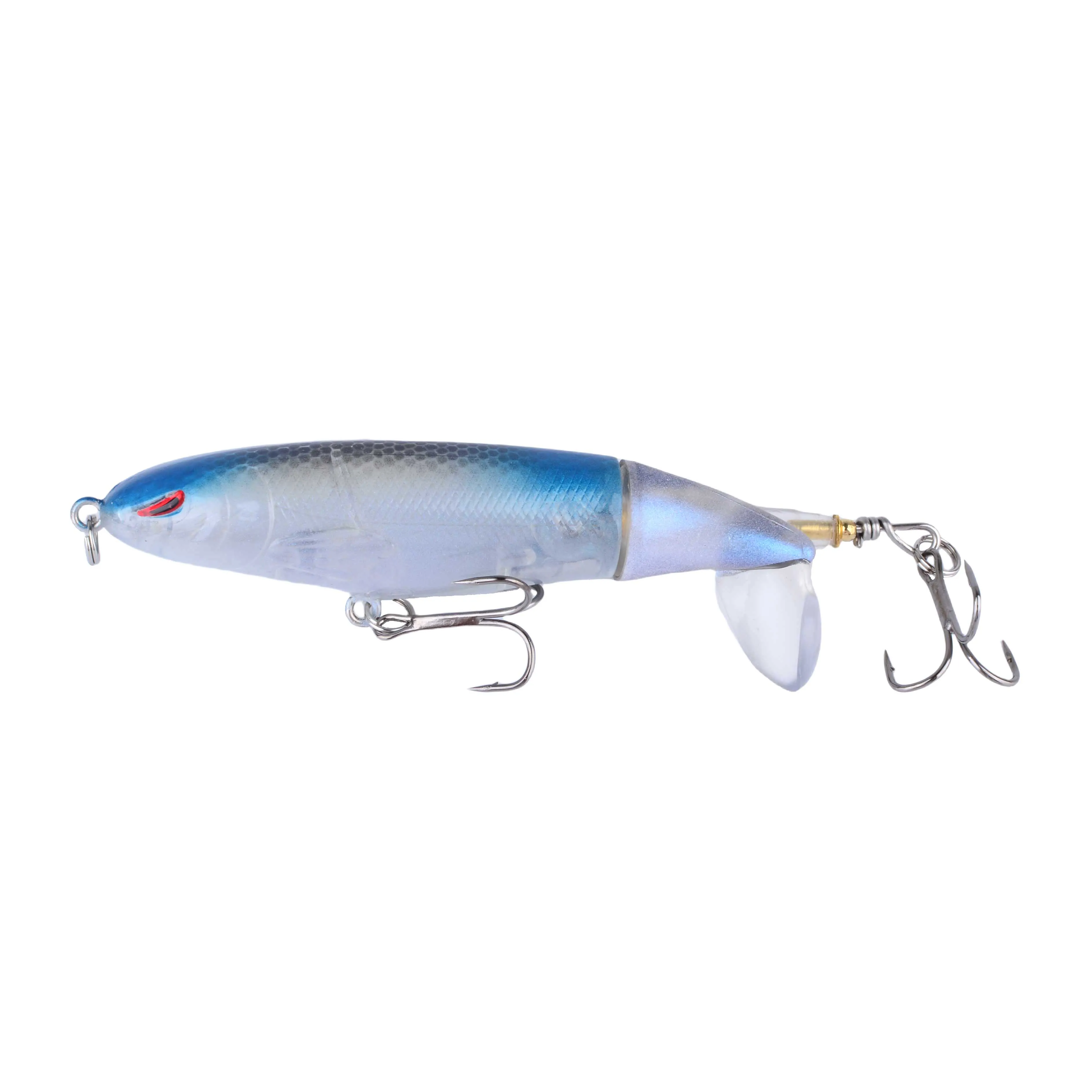 1Pc Kunstaas Whopper Popper Topwater Kunstmatig Aas Hard Roterende Staart Visgerei