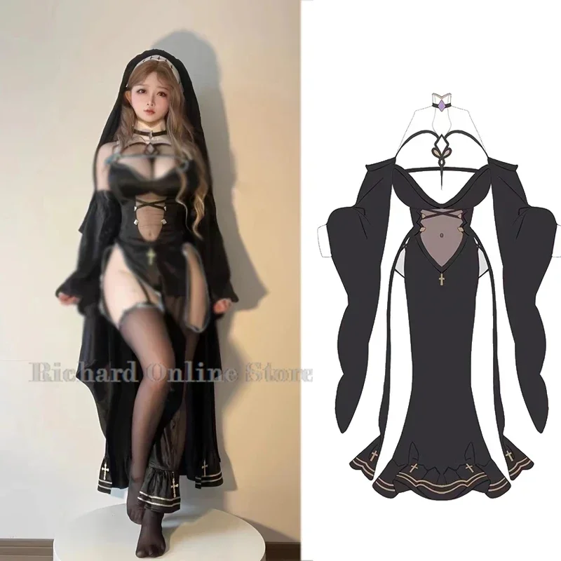 EE01 زي تنكري لمسافات طويلة أنيمي تجميد ما بعد نهاية الرحلة فستان مثير زي تنكري Doujin هنتاي حفلة الهالوين & 0Ww