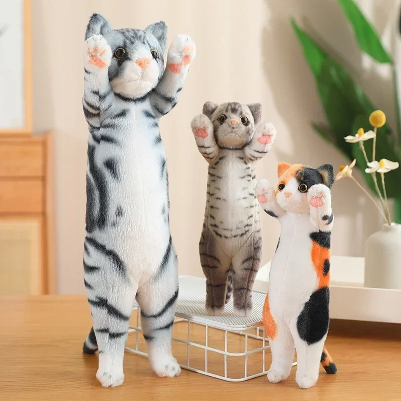 25/40/58 センチメートルかわいい上げ手子猫ぬいぐるみ素敵な Caicai 猫黒猫人形ぬいぐるみソフト動物のおもちゃ素敵な誕生日プレゼント