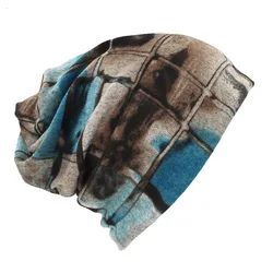 Autumn Winter Classcal Design Hats For Men Thin Hat Multifunction Women Skullies Beanies Fashion Feminino Scarf HT115