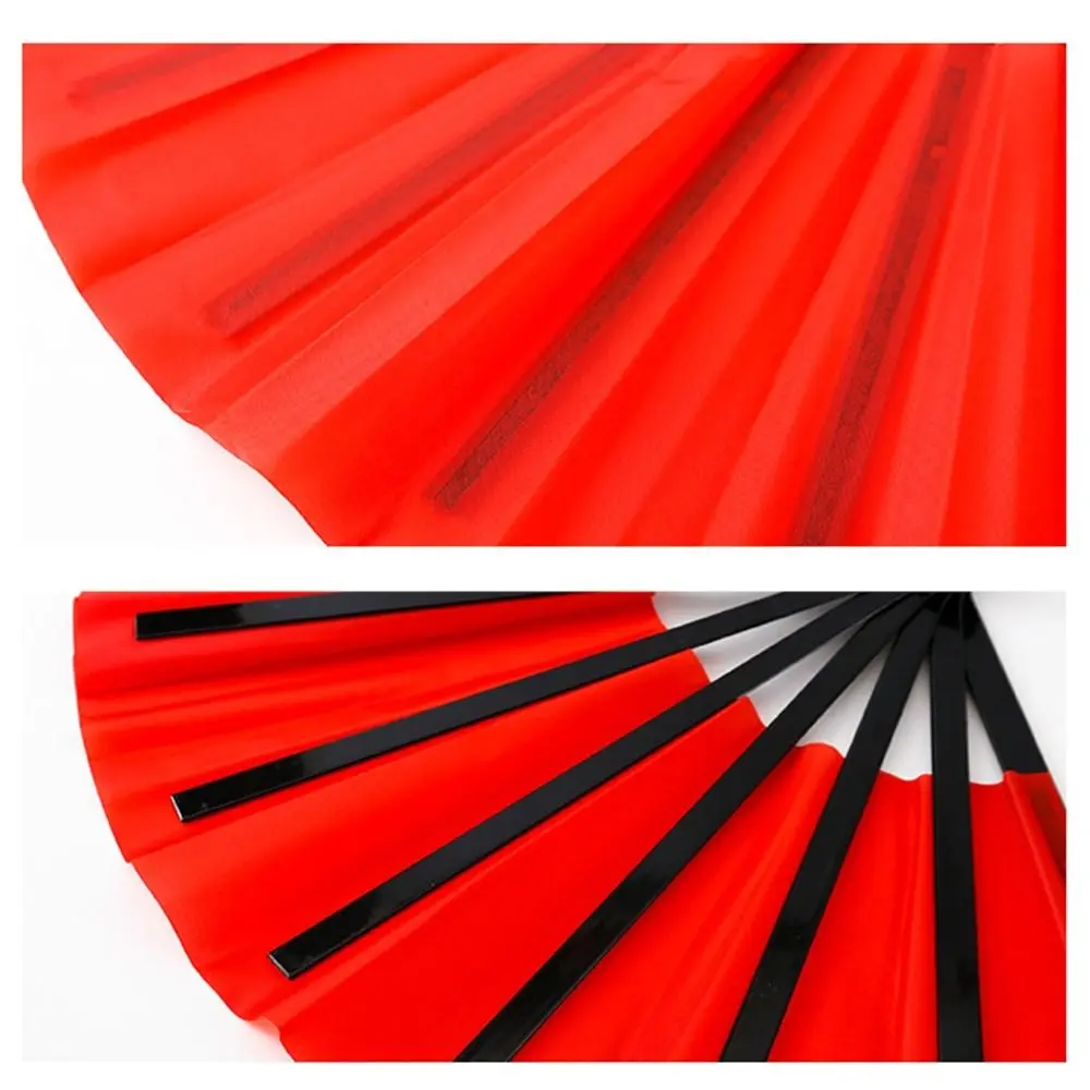 

33cm Chinese Tai Chi Yoga Kung Fu Fan 10 Styles Chinoiserie Gift Dance Performance Fan Plastic Bone Hand Folding Stage Fan