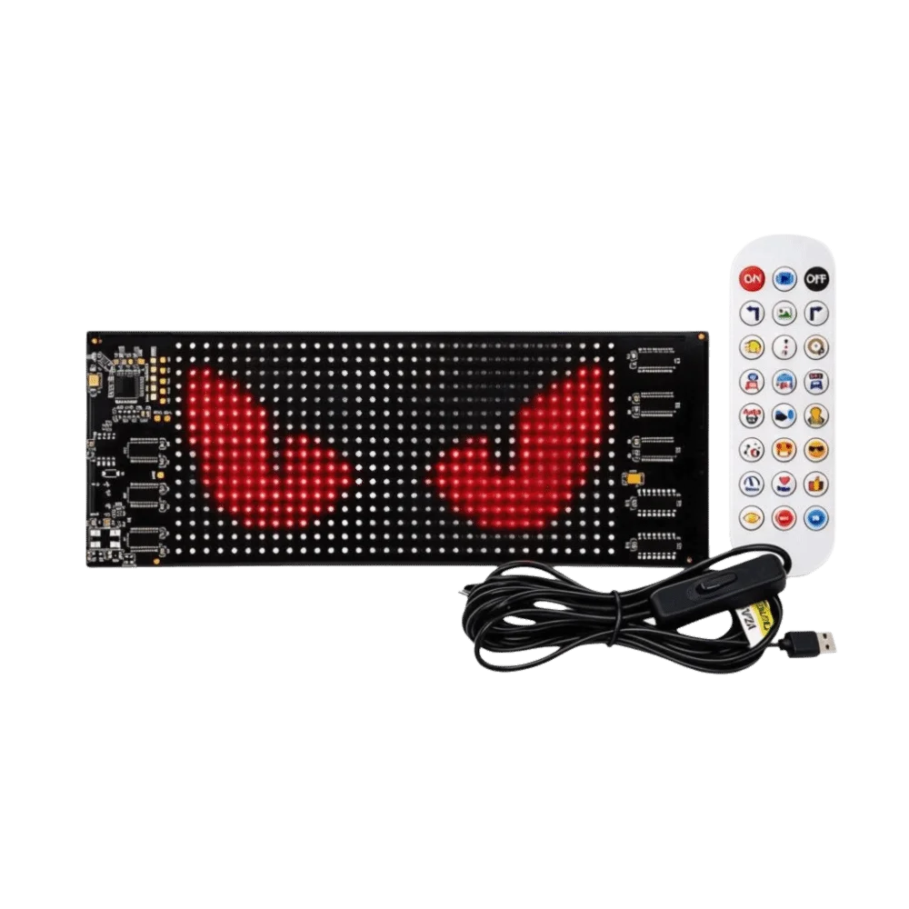 Graffiti Text Display RGBIC LED Net Lights Flexible USB 5V LED Matrix Pixel Panel DIY Pattern Waterproof LED Fairy Lights Party