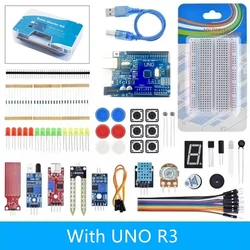 400 Tie-points Breadboard DIY Project Starter Kit For Arduino UNO R3 Kit Electronic DIY Kit Electronic Component Set With Box
