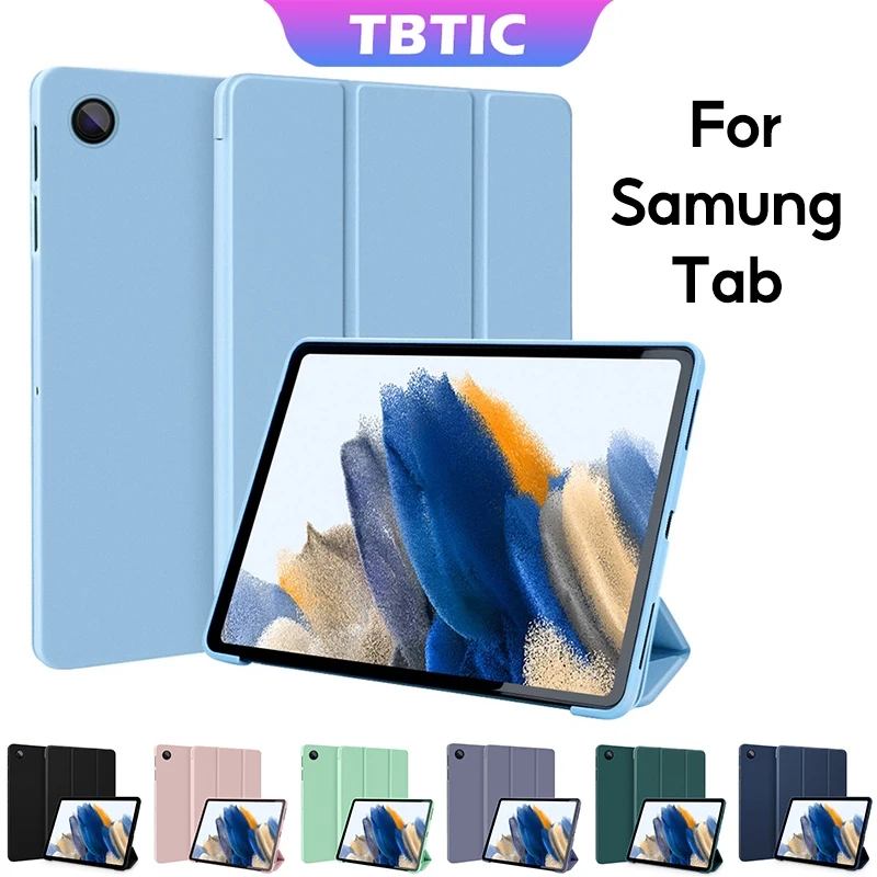 Etui TBTIC do Samsung Galaxy S6 Lite P610 P615 A9 A7 Lite 8.7IN Tab A8 10.5IN A9 Plus S7 S8 S9 11IN PU Tablet Cover Smart Case