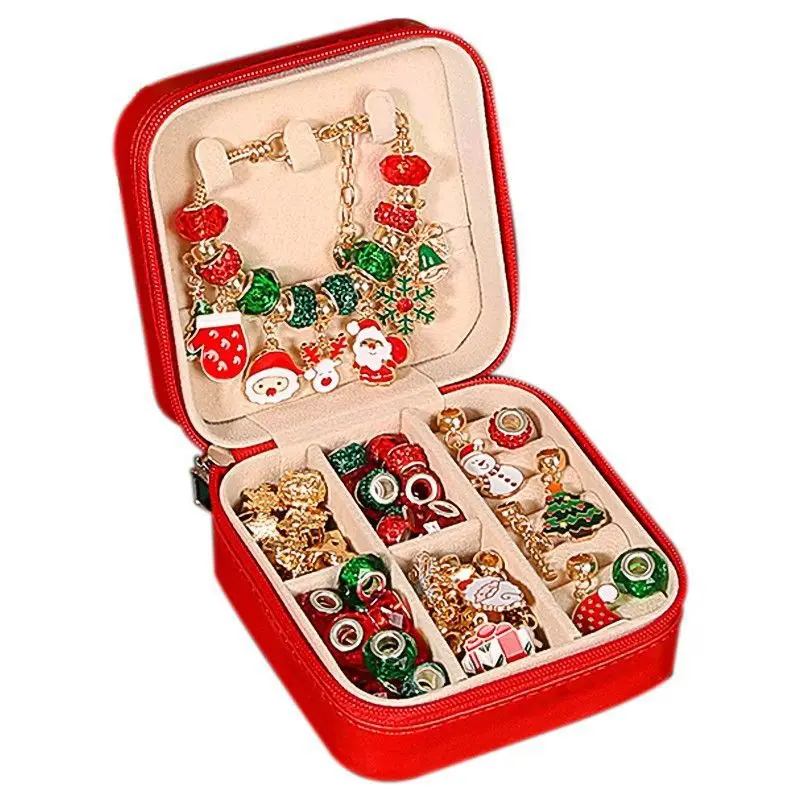 

Handmade Beaded Bracelet Set for Girls Christmas Holiday DIY Jewelry Gift Box Souvenir for Birthdays & Special Occasions