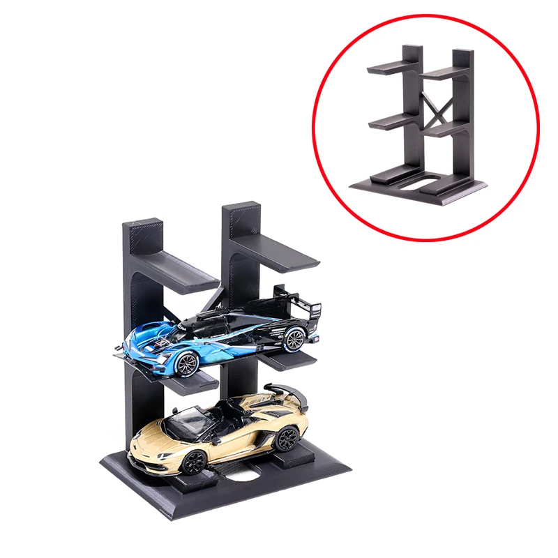 

2 шт., 2/3/4/5-слойная витрина с 3D-принтом для модели автомобиля в масштабе 1/64, органайзер для хранения PLA, рамка для коллектора, запасные компоненты