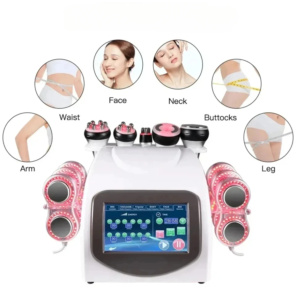 6 في 1 40K آلة التجويف الدهون الموقد فقدان الوزن آلة التجويف التخسيس الجسم