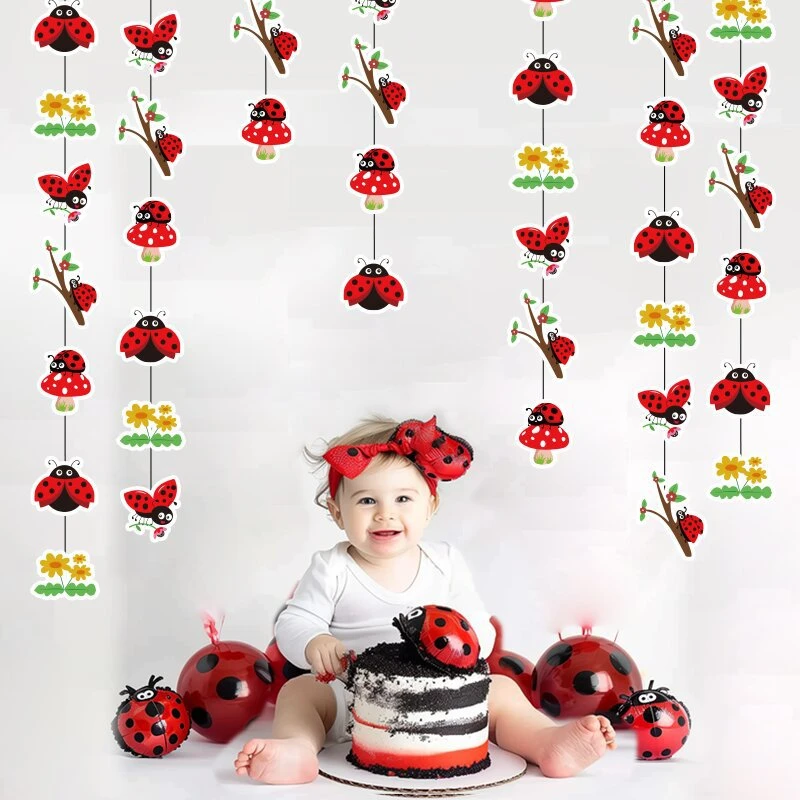 2m animal flower themed party decoration pendant cart line pendant insect flower decoration supplies wall cloth
