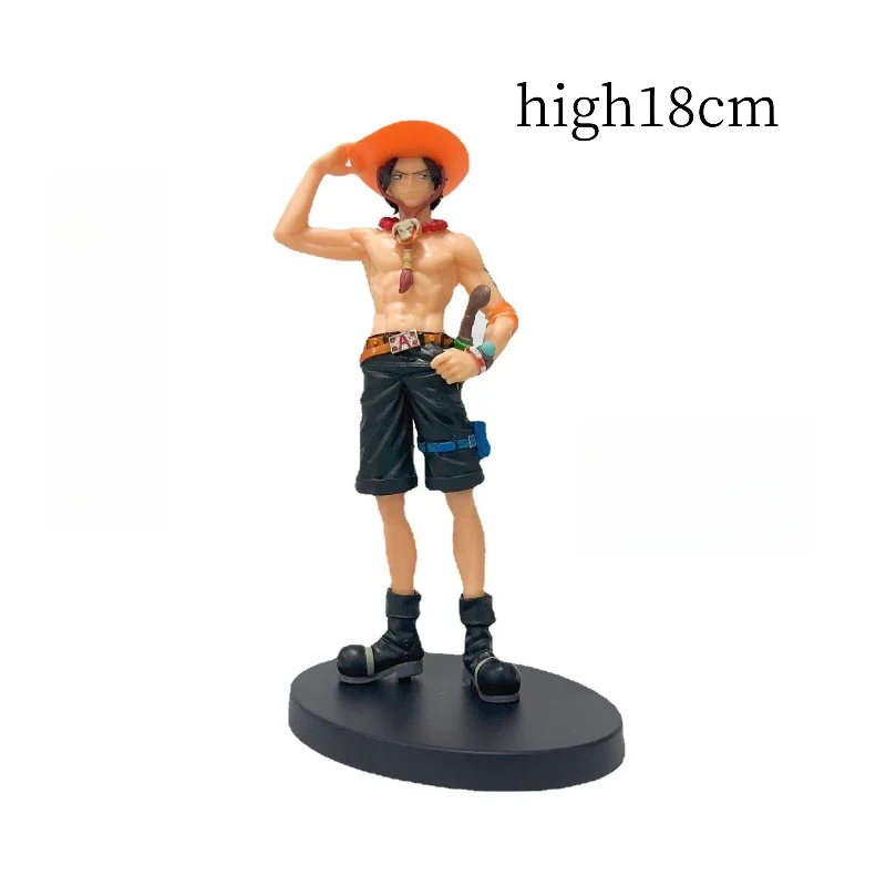 Figura de One Piece Luffy Roronoa Zoro, modelo de personaje de Anime, funda de ordenador, adorno de escritorio, regalo, estatua de colección para niños