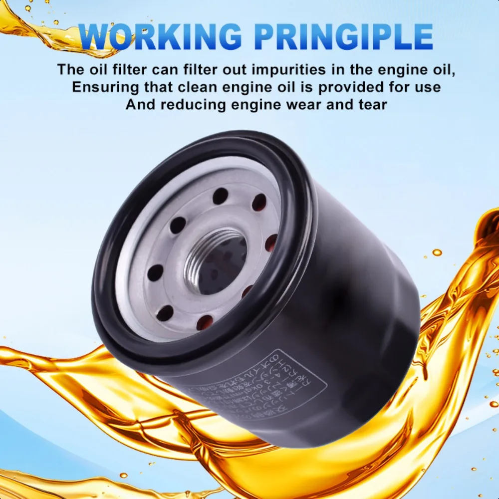 Universal Motorcycle Oil Filter For Honda VLX400 CBF500 HORNET CB600 FSC600 SILVER WING 600 GL1500 GL1800 GOLD WING 1500 VTX1300 - view 3