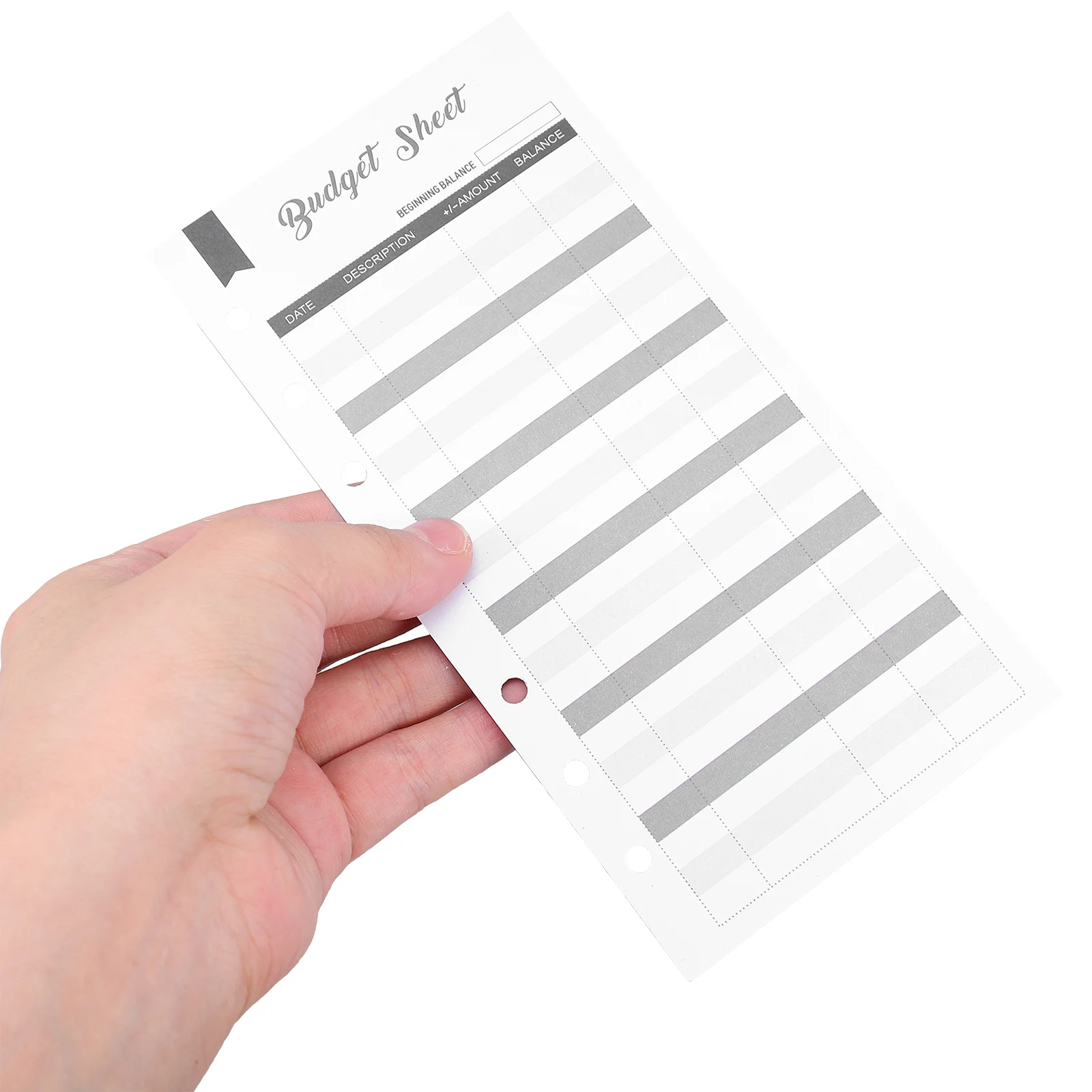 

60pcs Budget Envelope Cards Budgeting Supplies Printing Refill Paper Portable Budget Sheets Money Management Tools Daily Expense