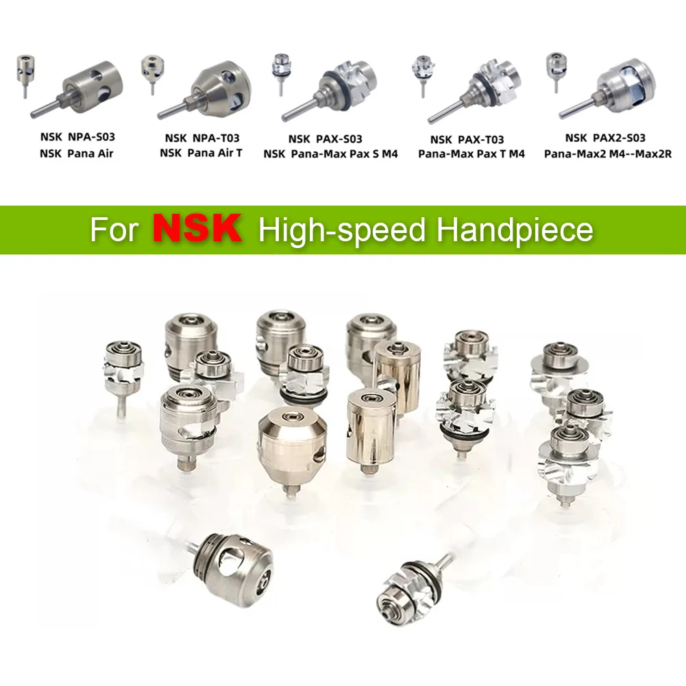 Pana-Max Dental Ceramic Cartridge Rotor High Speed Air Turbine Handpiece Spare Parts Puch Button Standard Torque Head Top Grade