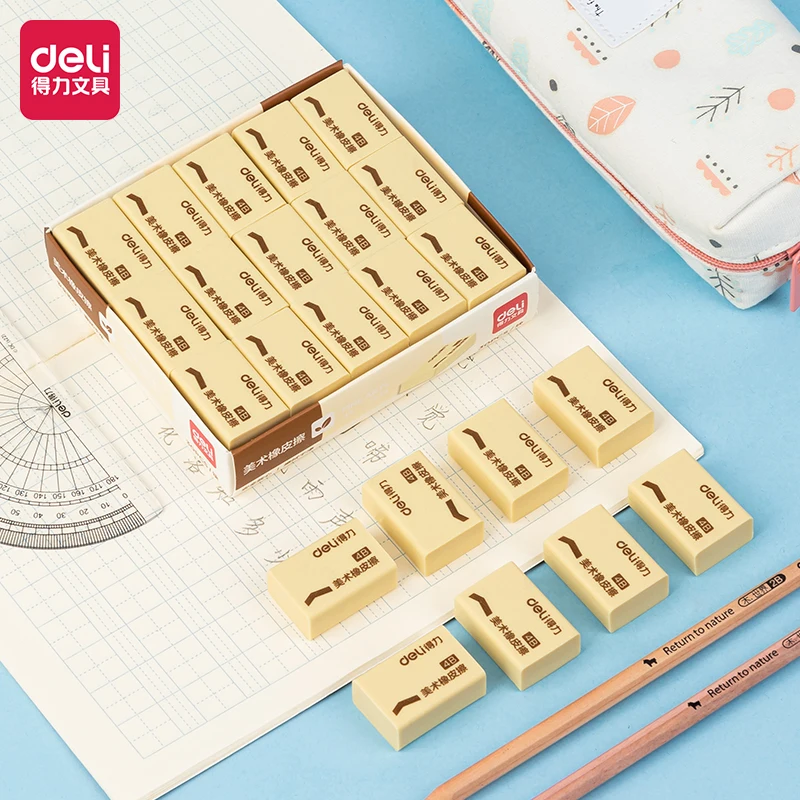 

Deli 5pcs 4B Pencil Erasers Mechanical Pencil Rubber School Supplies Writing Art Drawing Erasers Office Supplies Stationery