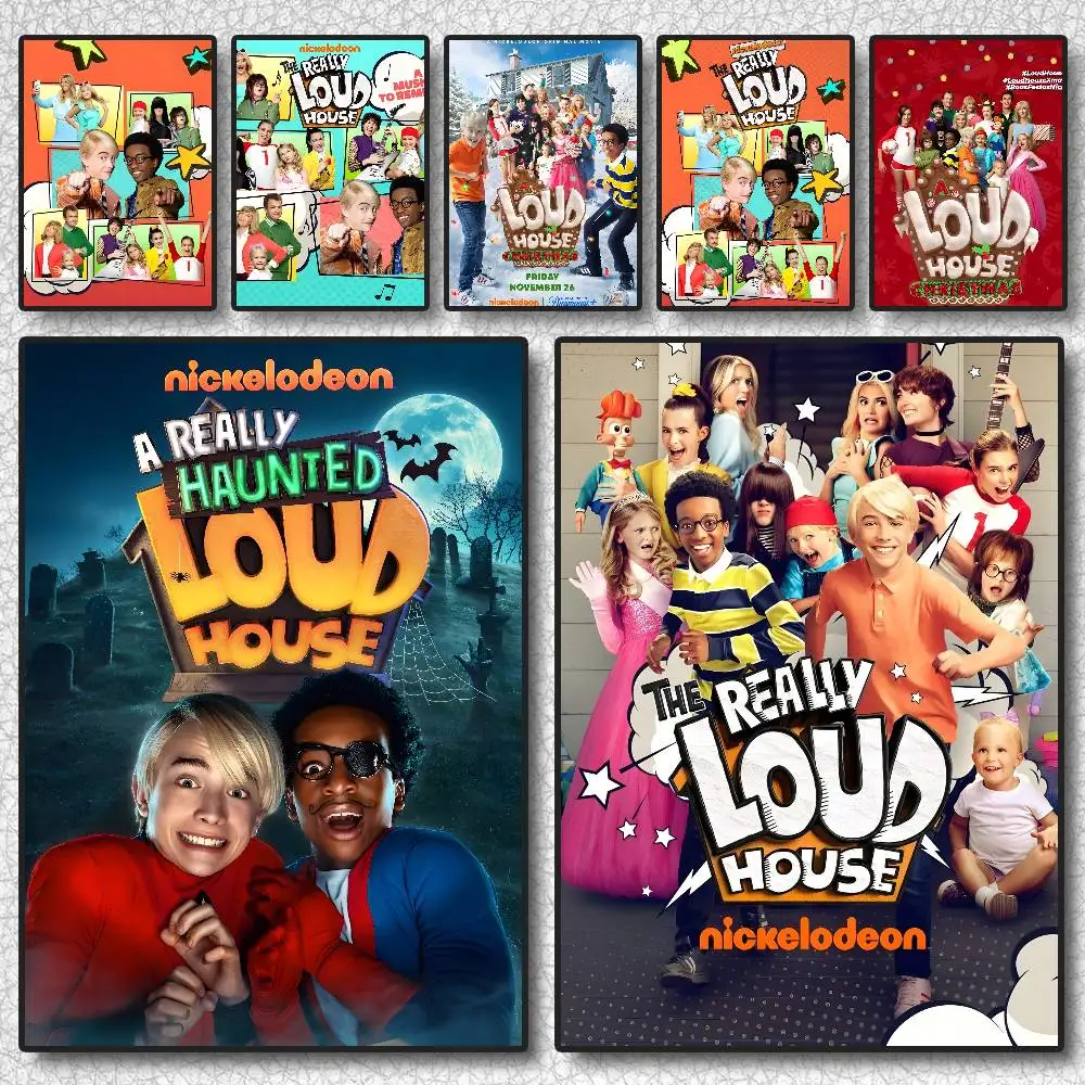 ملصق R-Really Loud House عالي الدقة على الحائط اللاصق المقاوم للماء وغرفة المعيشة المنزلية وغرفة النوم والديكور الجمالي