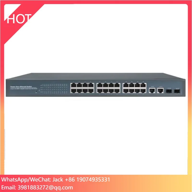 

Realtek 1000Mbps Network 24 Ports Poe Ethernet Switch With 2 Gigabit Combo 48V For IP Camera