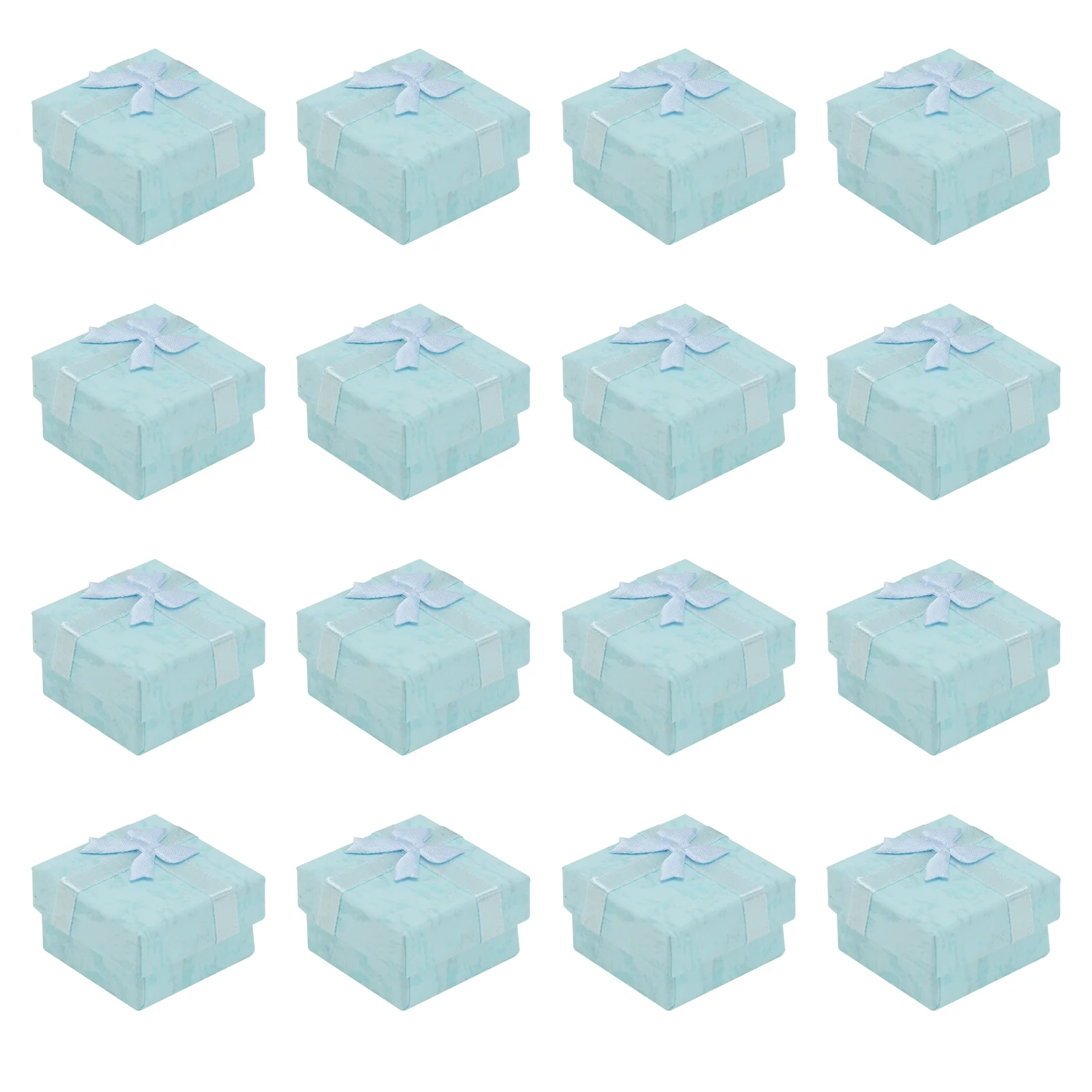 

24 Pcs Storage Bins Necklace Organizer Stylish Jewelery Boxes Packing Gift Case Blue Miss