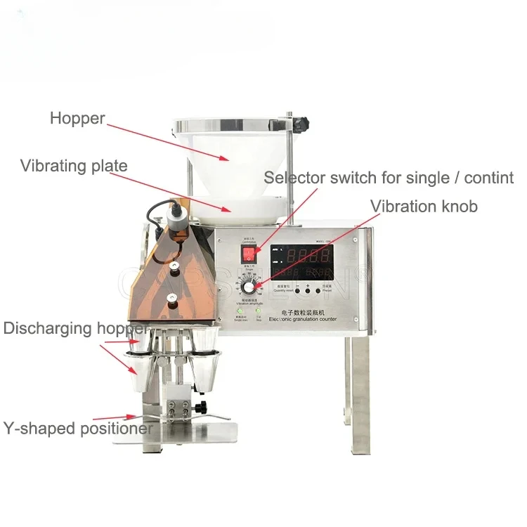 Best Price Small Semi Automatic Vibrating Tablet Bottle Counter Softgel Tablet Counting Machine