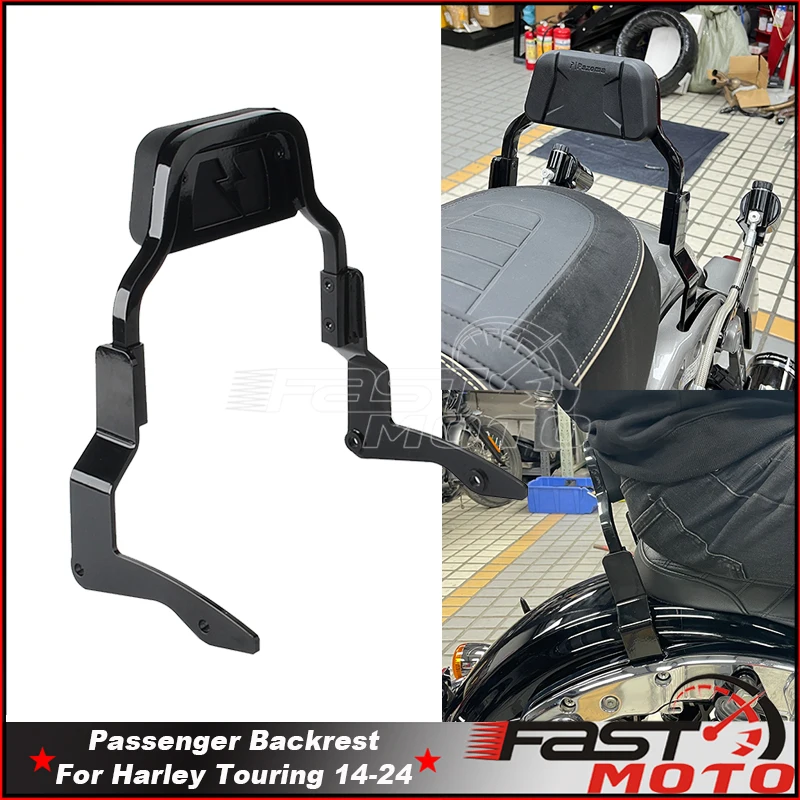 

Moto Detachable Sissy Bar Rear Passenger Backrest Cushion Pad For Harley Street Road Electra Glide CVO/SE FLHTKSE FLTRXSE FLHXSE