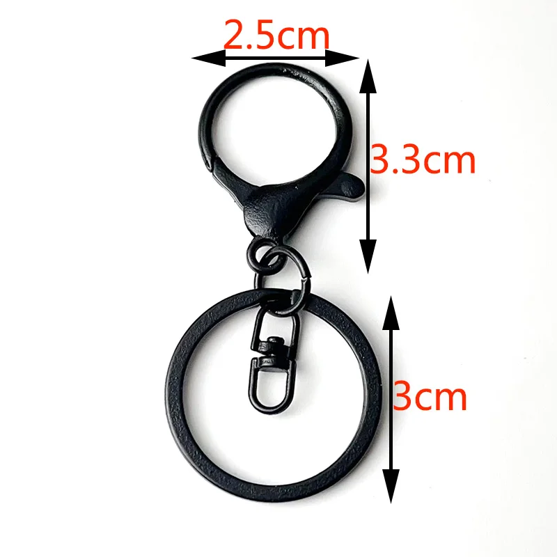Colorful Large Lobster Clasp Metal Keychain, 6-30Pcs Set