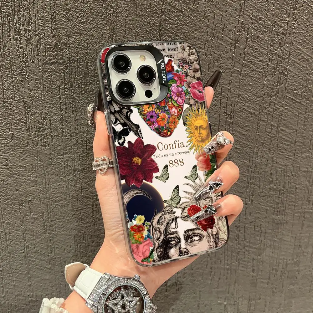 

Retro style stylish phone case for iPhone 16 17 15 14 13 12 11 Pro/ Max/Plus anti-fall and shockproof rear cover