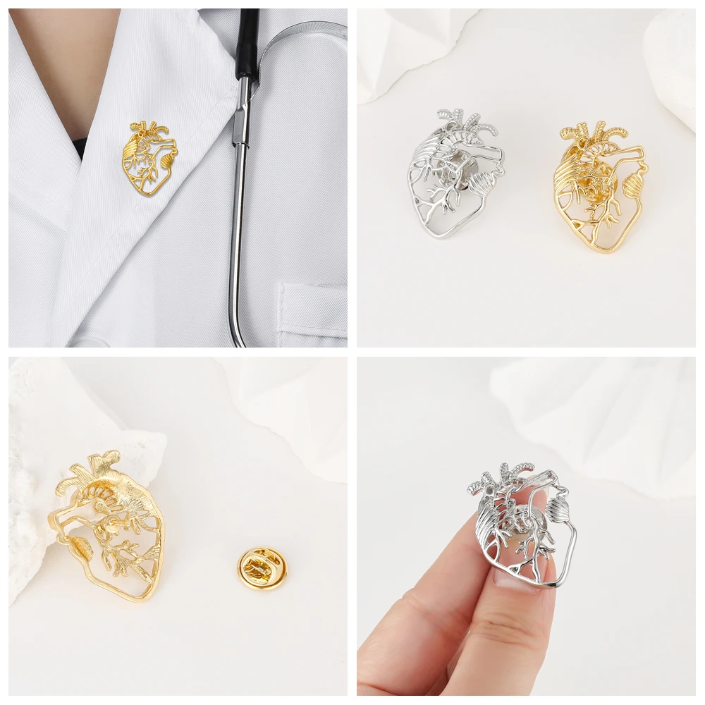 Hanreshe Medical Mixed Brooches Pins Wholesale Doctor Nurse Backpack Collar Lapel Badge Accessories Medicine Jewelry Gifts
