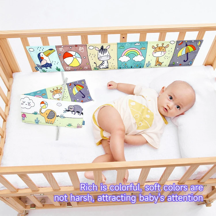 0-36 Months Montessori Baby Sensory Cloth Book Initiate Book Newborn Black and White Animal Cloth Books Educational Toys Gift