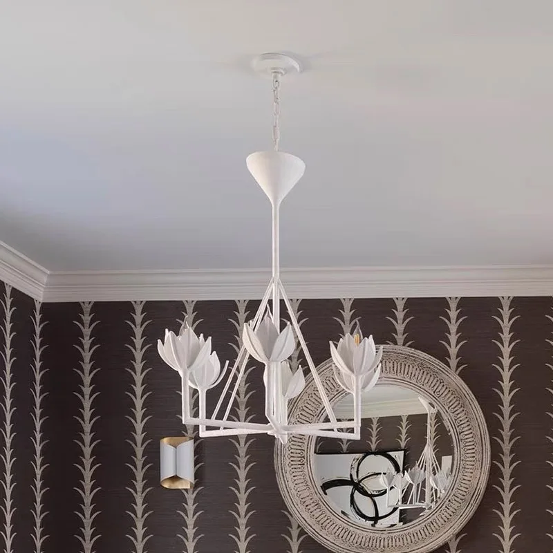 Modern American living room dining room VC chandelier entry staircase study room French bedroom Alberto Ceiling Chandelier