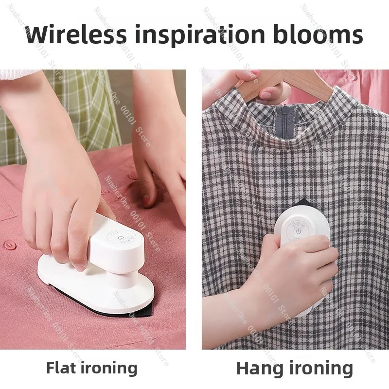Mini Wireless Charging Handheld Electric Iron Portable Home Travel Dry Wet Steamer for Dormitory Clothing