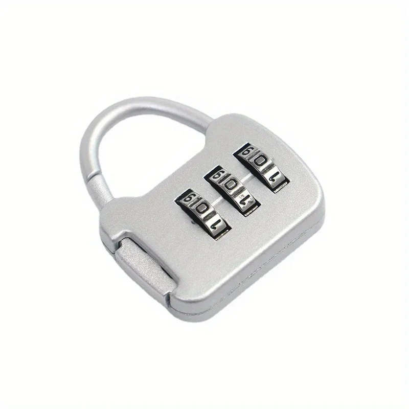 1/2pcs Resettable 3-Digit Combination Padlock, Keyless Heavy-Duty Code Lock for Gym Locker Luggage Backpack Storage Cabinet